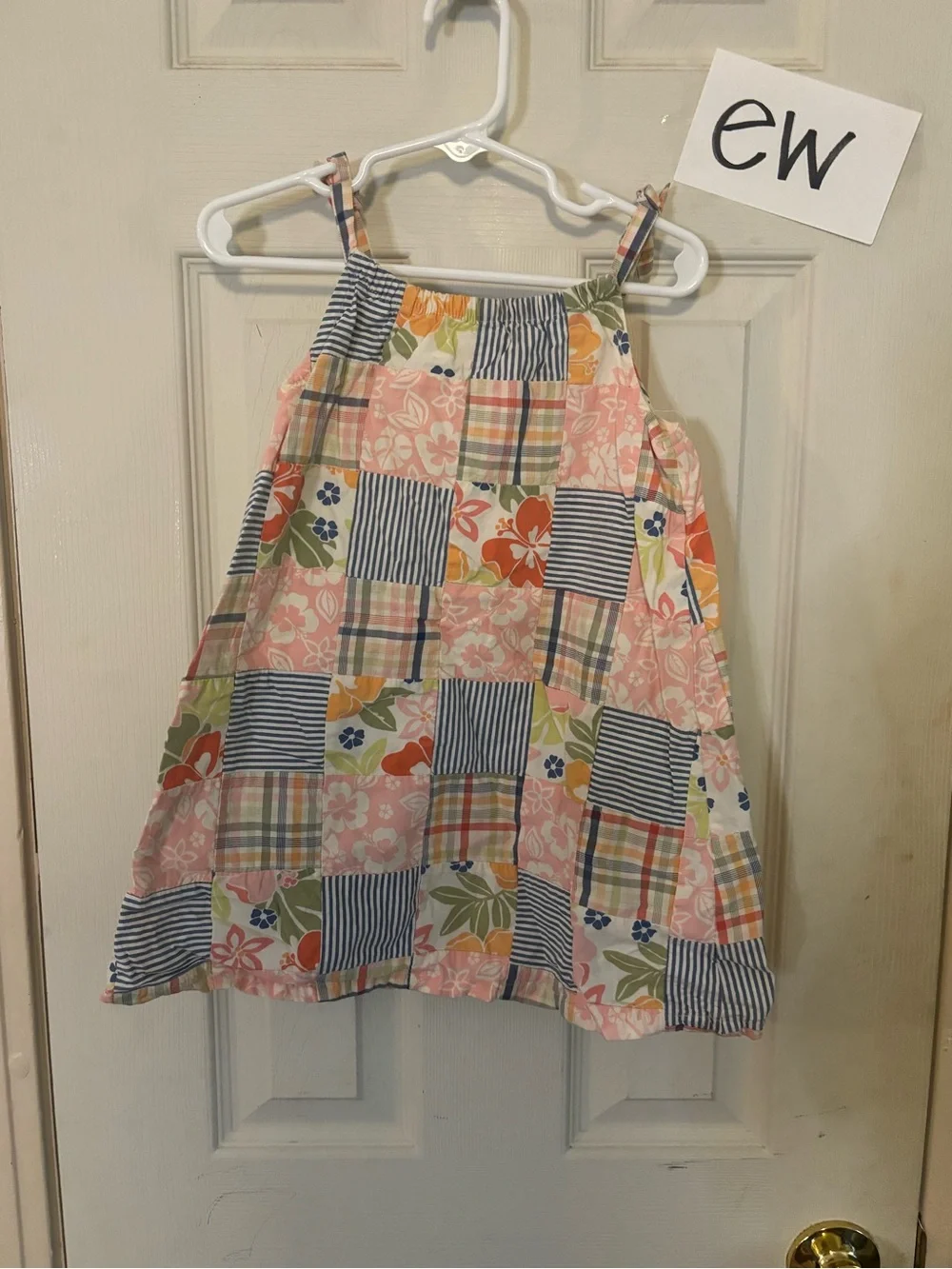 Gymboree Pink Patchwork Floral & Stripe Sundress